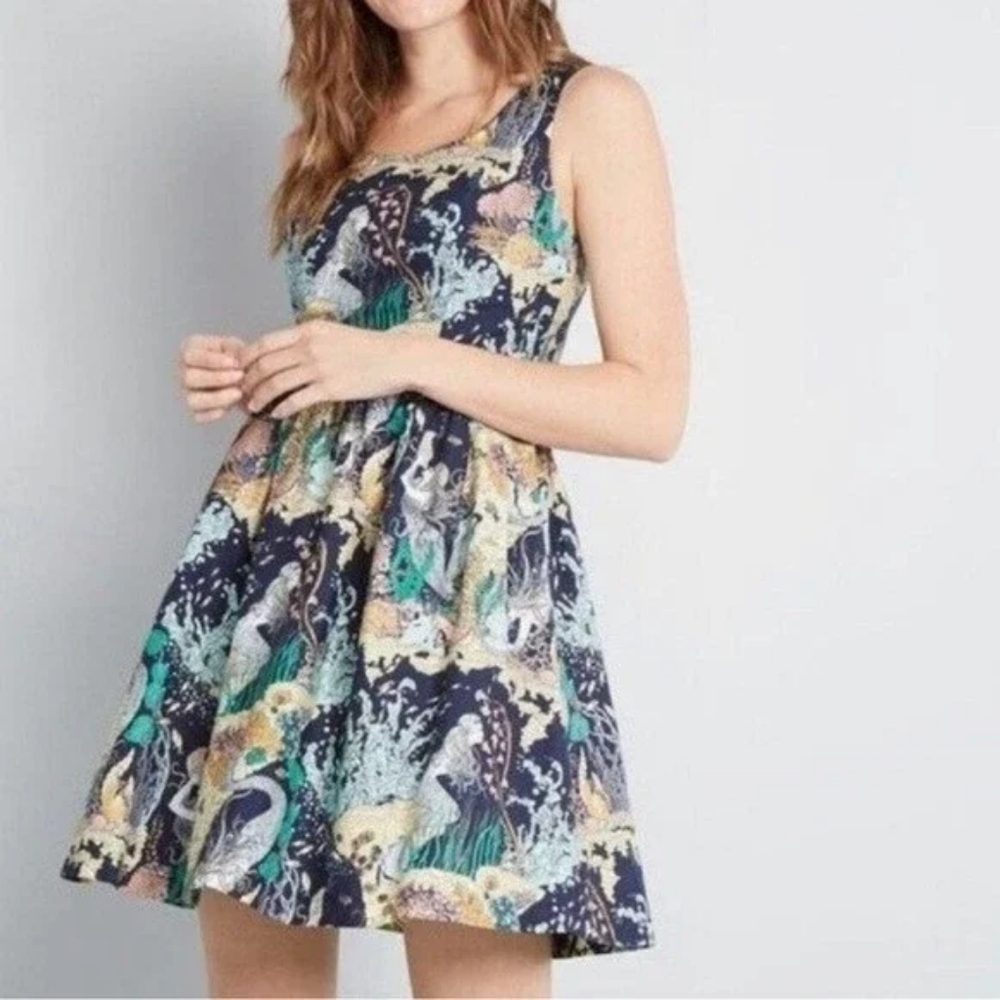 NWOT Modcloth Optimistic Effect Dress